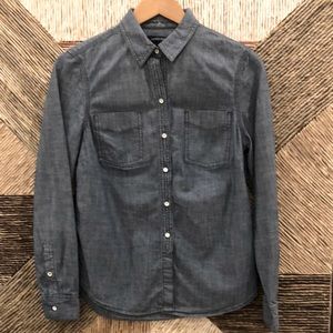 Lands’ End Denim/Chambray Button Up